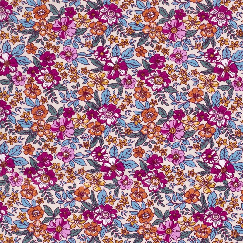 POPLIN MILLE FLEUR 9 FLOWERS