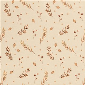 TRICOT 200GSM BIO NATURAL DIGI LEAFS