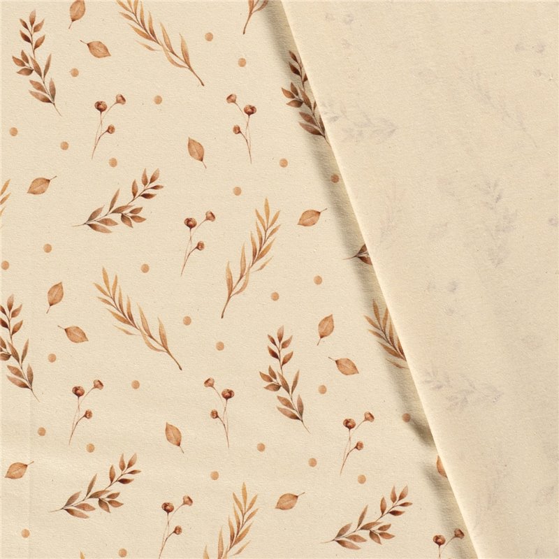 TRICOT 200GSM BIO NATURAL DIGI LEAFS