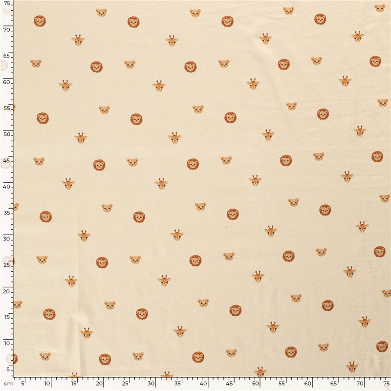 TRICOT 200GSM BIO NATURAL DIGI ANIMALS