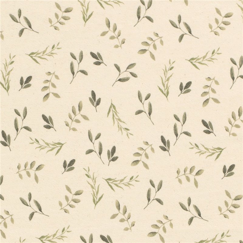 TRICOT 200GSM BIO NATURAL DIGI LEAFS