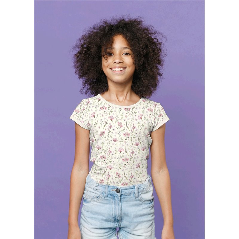TRICOT 200GSM BIO NATURAL DIGI FLOWERS