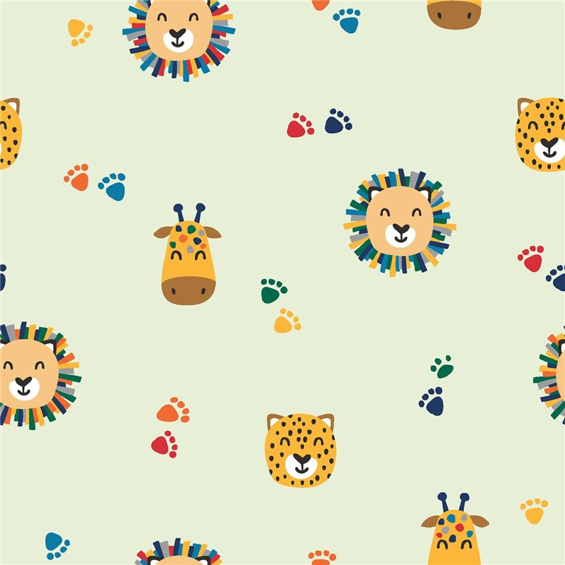 TRICOT 200GSM SAFARI FACES