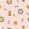 TRICOT 200GSM SAFARI FACES