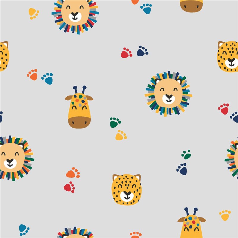 TRICOT 200GSM SAFARI FACES