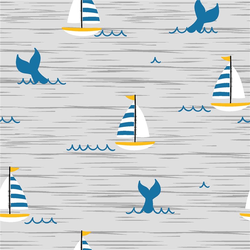 TRICOT 200GSM SAILBOATS