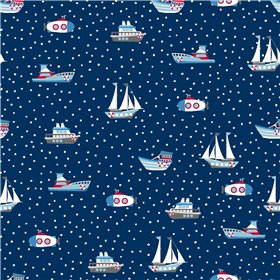 TRICOT 200GSM SAILBOATS