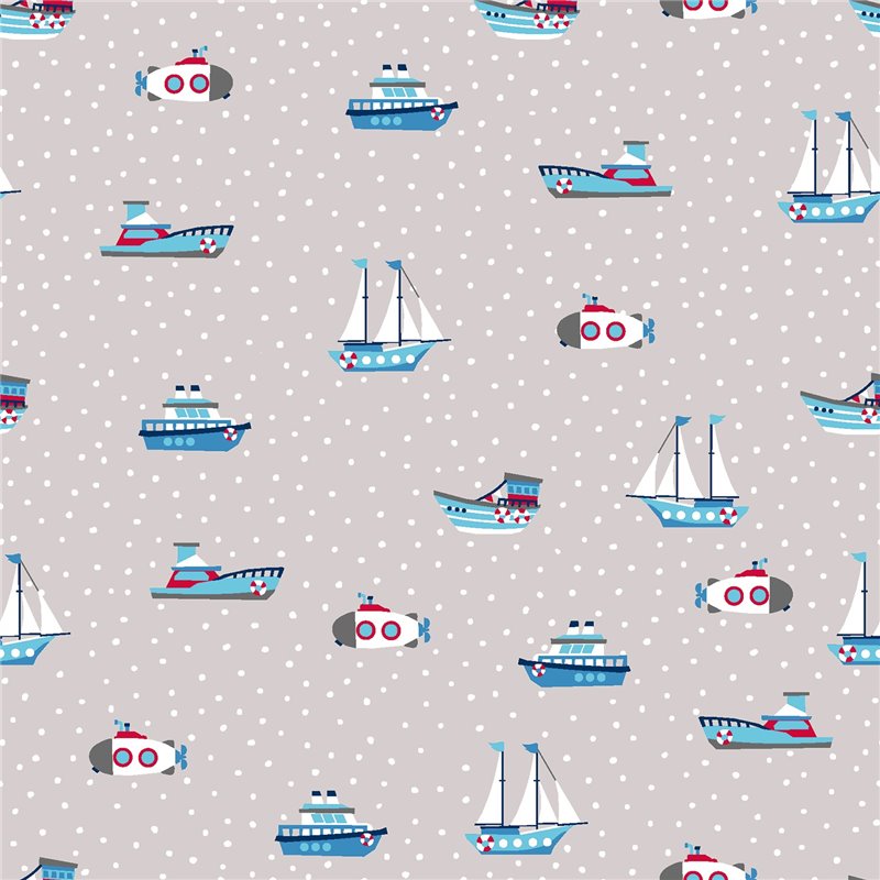 TRICOT 200GSM SAILBOATS
