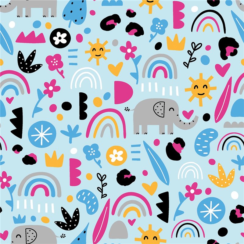 TRICOT 200GSM ELEPHANTS
