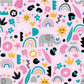TRICOT 200GSM ELEPHANTS
