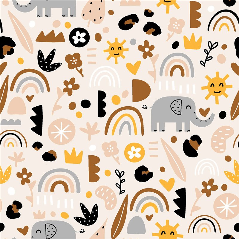 TRICOT 200GSM ELEPHANTS