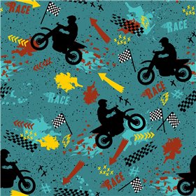 TRICOT 200GSM MOTORBIKES