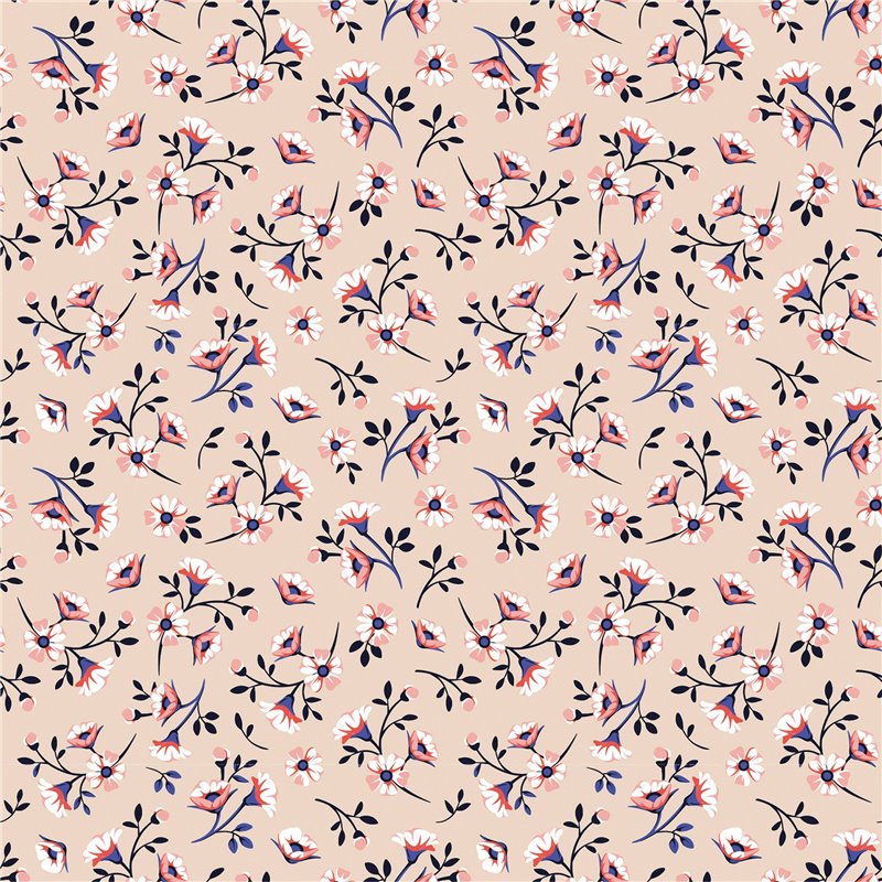 VISCOSE POPLIN FLOWERS