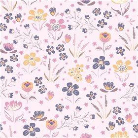 POPLIN MILLE FLEUR FLOWERS
