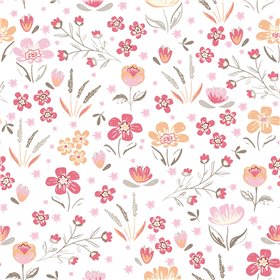 POPLIN MILLE FLEUR FLOWERS