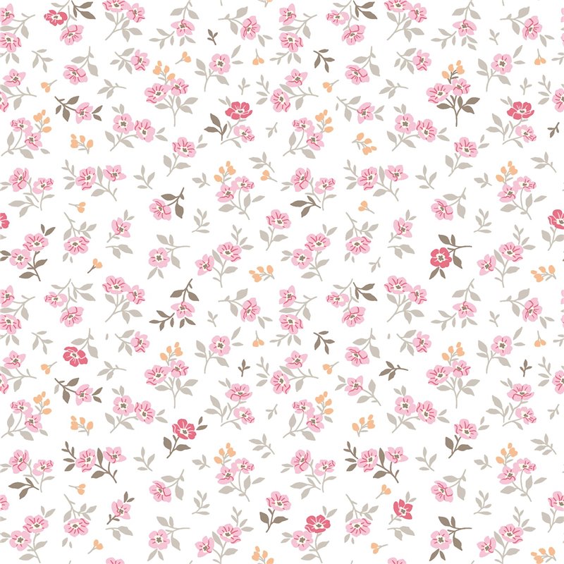 POPLIN MILLE FLEUR FLOWERS