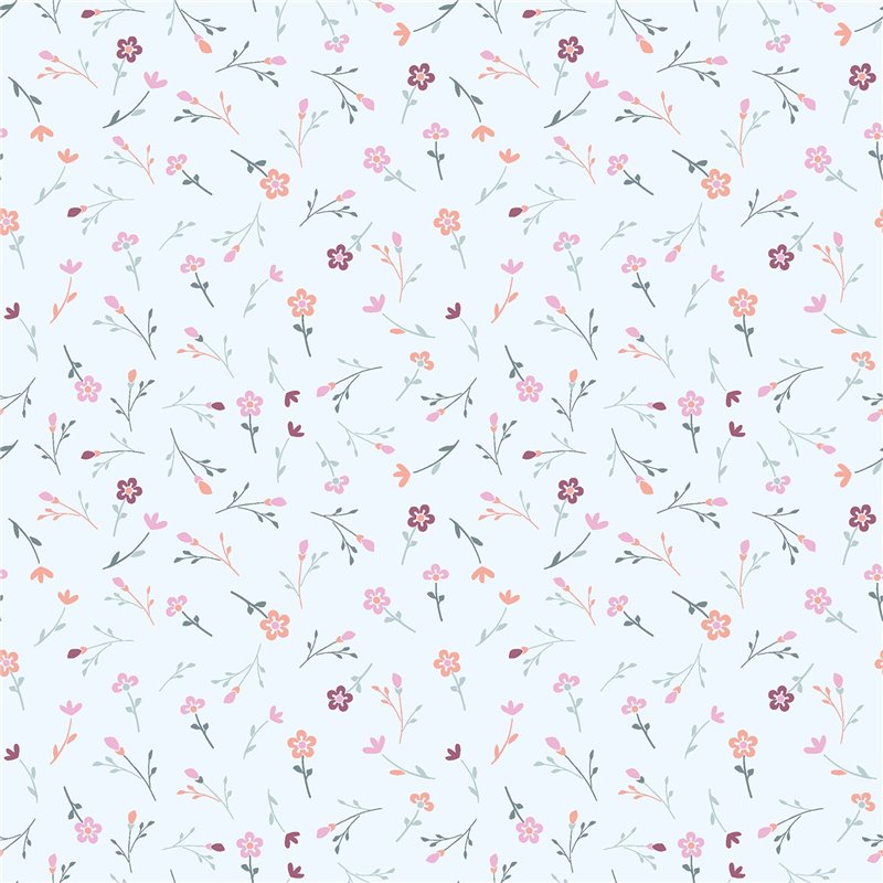 POPLIN MILLE FLEUR FLOWERS