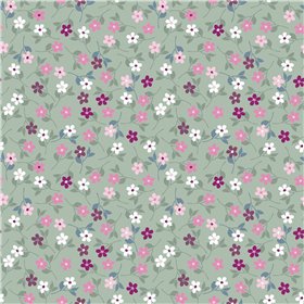 POPLIN MILLE FLEUR FLOWERS