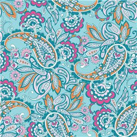 POPLIN MILLE FLEUR PAISLEY
