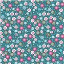 POPLIN MILLE FLEUR FLOWERS