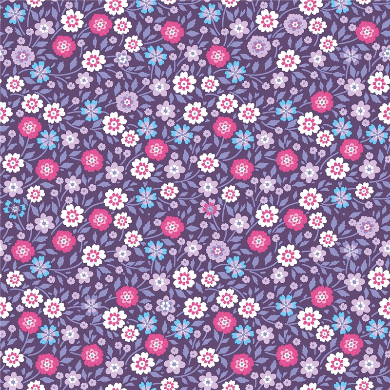 POPLIN MILLE FLEUR FLOWERS