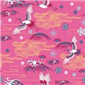 POPLIN MILLE FLEUR BIRDS