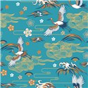 POPLIN MILLE FLEUR BIRDS