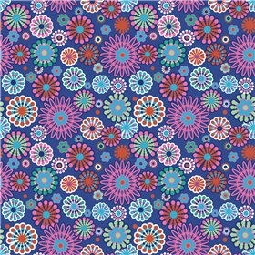 POPLIN MILLE FLEUR FLOWERS