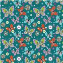 POPLIN MILLE FLEUR BUTTERFLY