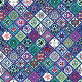POPLIN MILLE FLEUR ABSTRACT