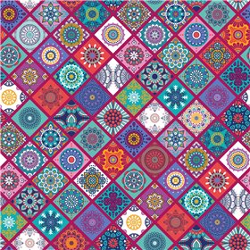 POPLIN MILLE FLEUR ABSTRACT