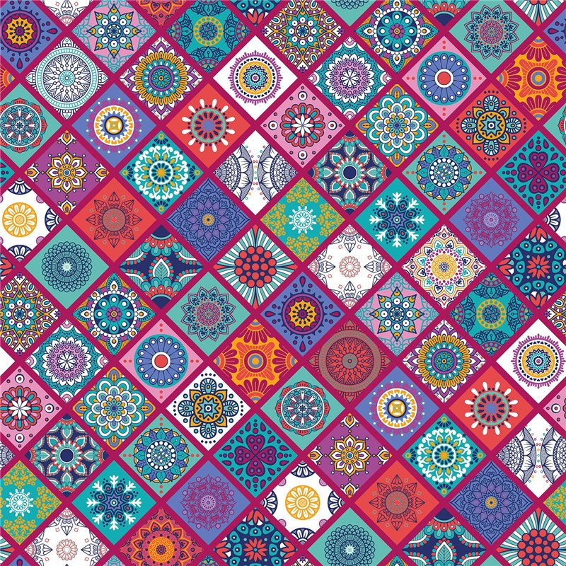 POPLIN MILLE FLEUR ABSTRACT