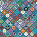 POPLIN MILLE FLEUR ABSTRACT