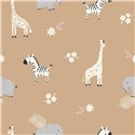POPLIN MILLE FLEUR WILD ANIMALS