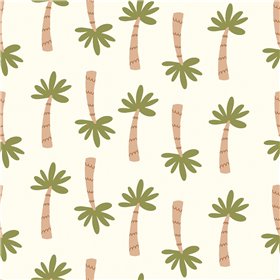 POPLIN MILLE FLEUR PALM TREES