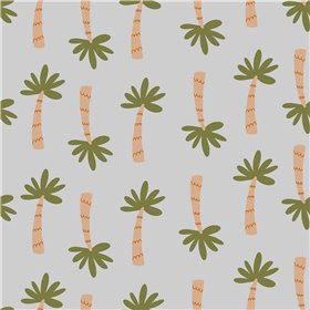 POPLIN MILLE FLEUR PALM TREES