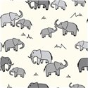 POPLIN MILLE FLEUR ELEPHANT