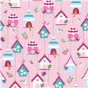 POPLIN MILLE FLEUR BIRDHOUSES