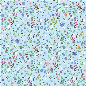 POPLIN MILLE FLEUR FLOWERS