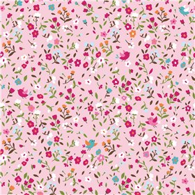 POPLIN MILLE FLEUR FLOWERS