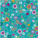 POPLIN MILLE FLEUR BIRDS