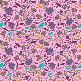 POPLIN MILLE FLEUR FLOWERS