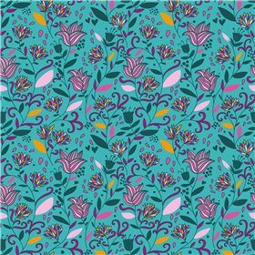 POPLIN MILLE FLEUR FLOWERS