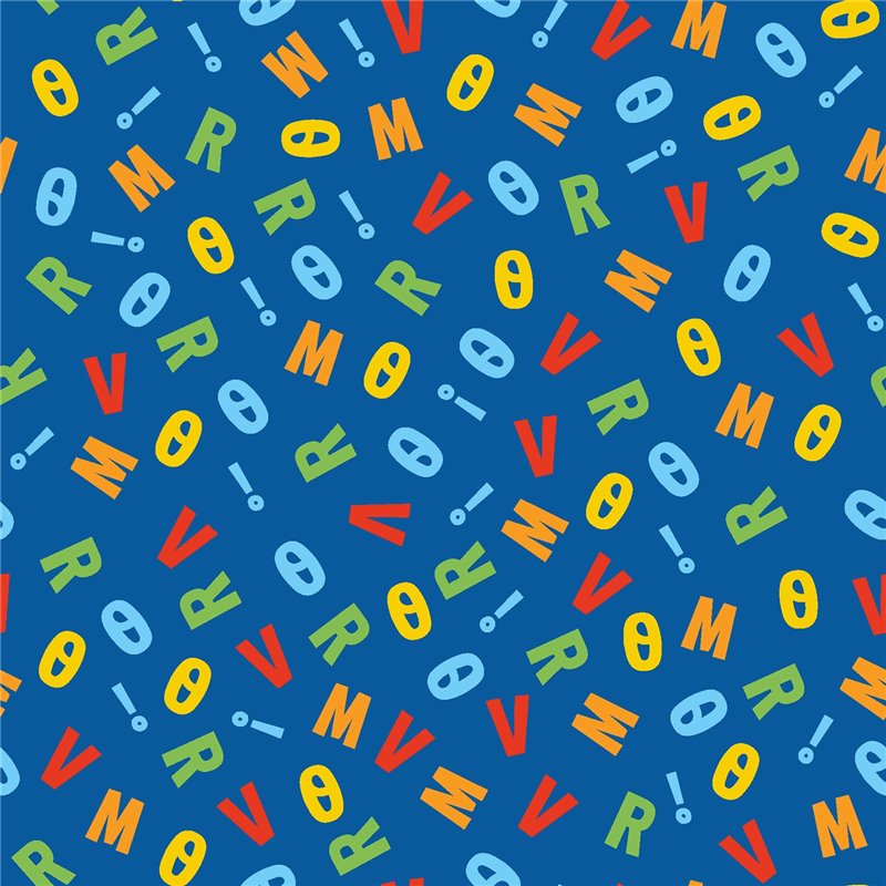 POPLIN MILLE FLEUR LETTERS