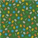 POPLIN MILLE FLEUR LETTERS