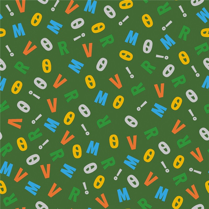 POPLIN MILLE FLEUR LETTERS