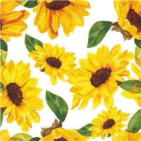 POPLIN MILLE FLEUR SUNFLOWER