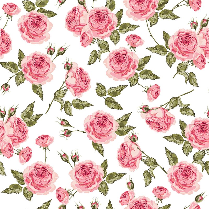 POPLIN MILLE FLEUR ROSES