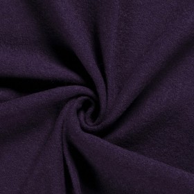 WOOL BOUCLE AUBERGINE