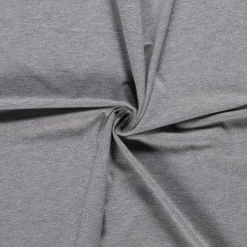 JERSEY BAWEŁNIANY PREMIUM MELANŻ LIGHT GREY